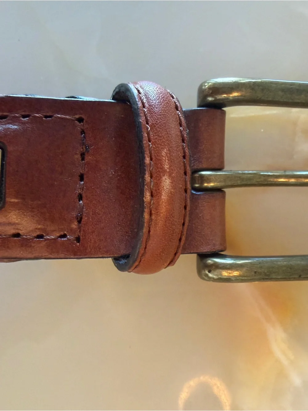 Men’s Brown leather woven Tommy Hilfiger Belt